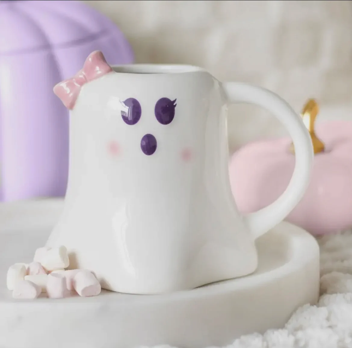 Ghost With A Bow Mug