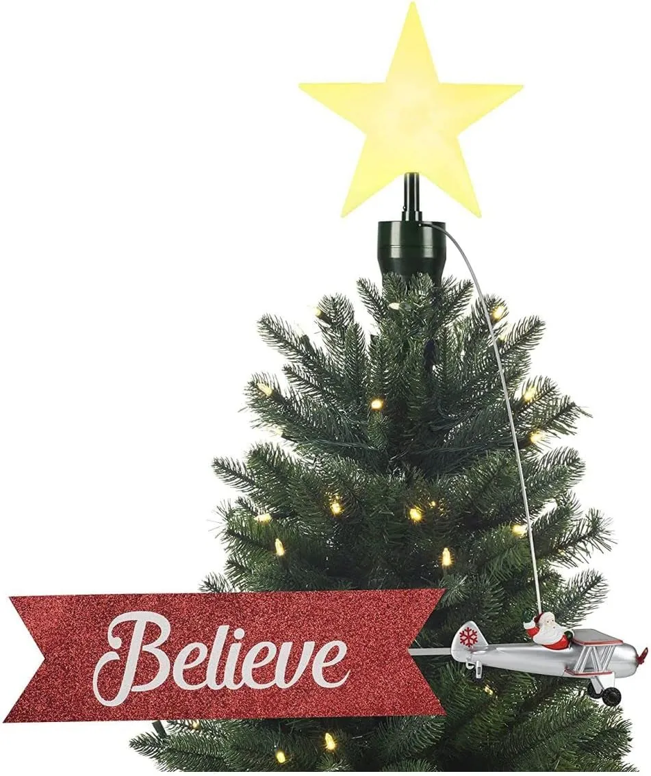 Mr. Christmas Animated Tree Topper-Carousel Christmas Decoration, Multi