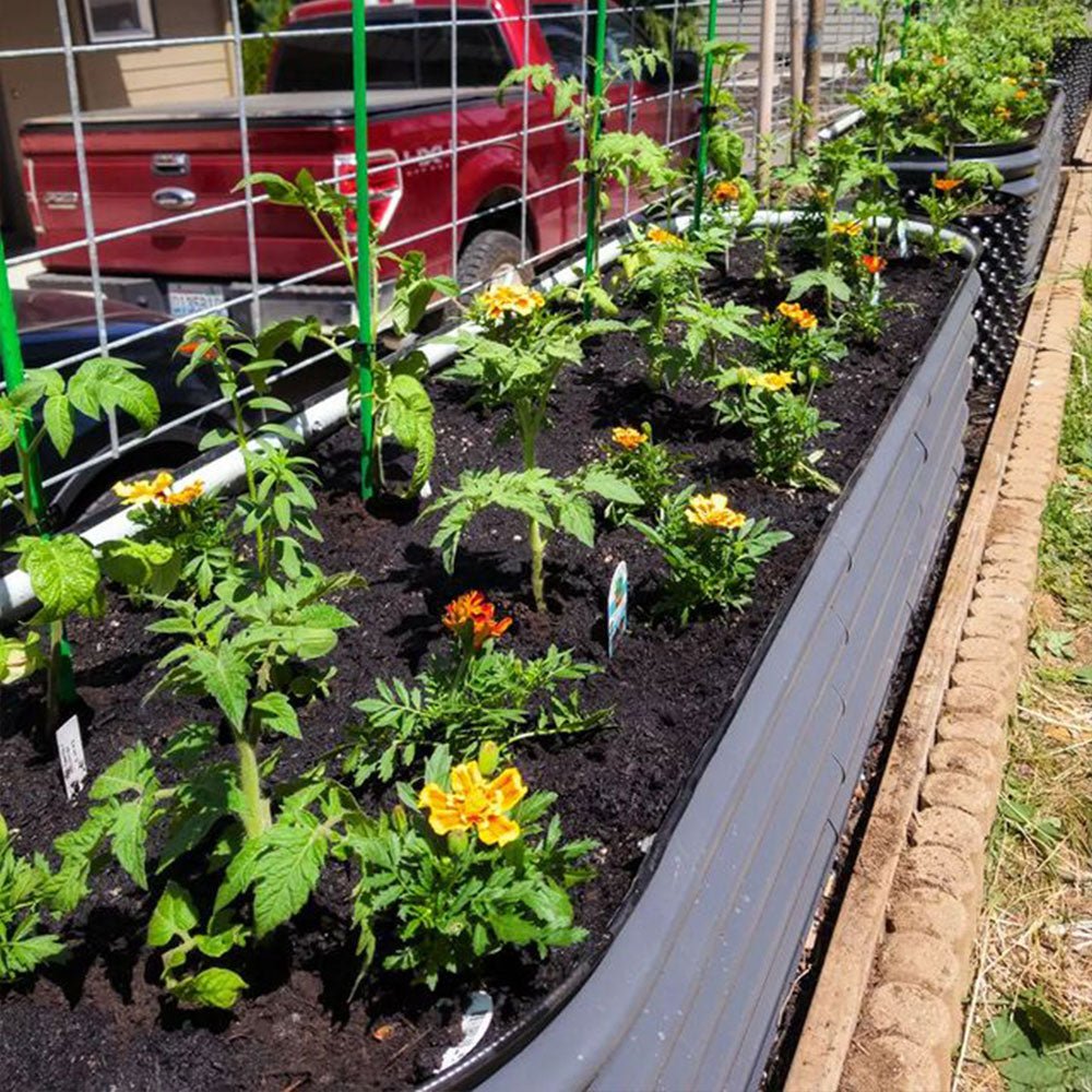 17'' Tall 6.5'x2' Metal Raised Garden Beds (6 in 1)