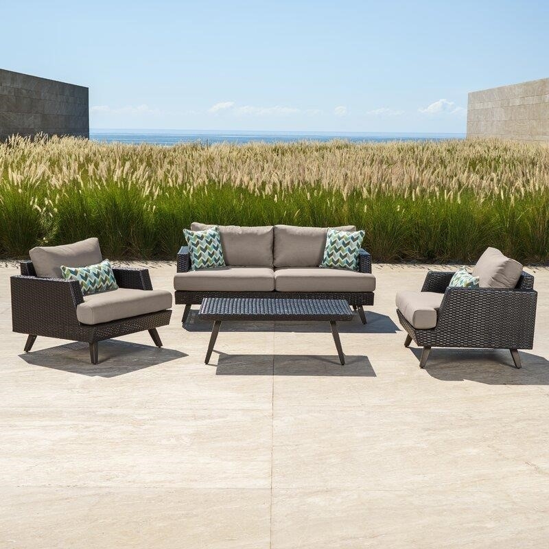 Shawnee 4 - Person Seating Group with Sunbrella Cushions