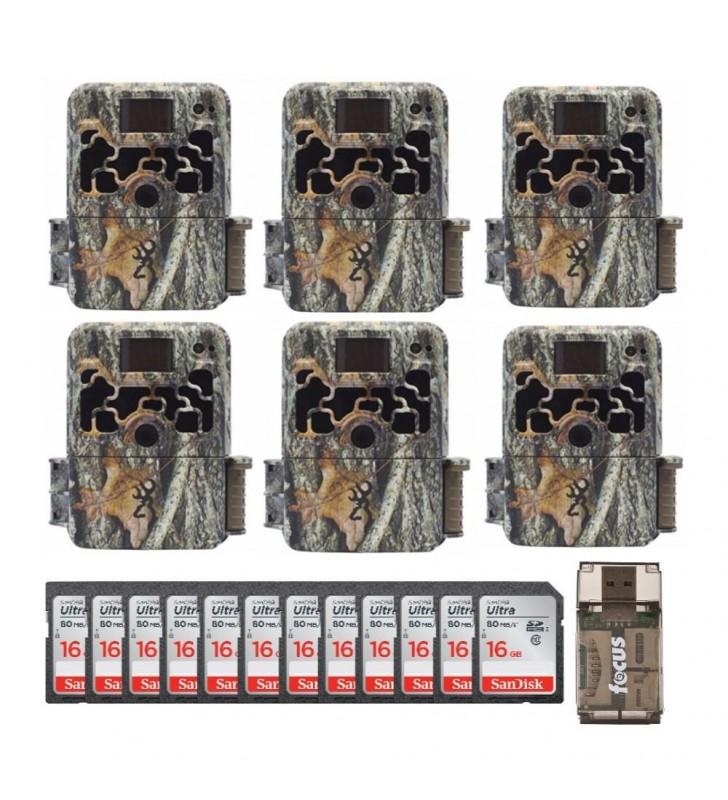 Browning Trail Cameras Dark Ops Extreme (6-Pack) w/ 16GB Cards Bundle �C Camouflage