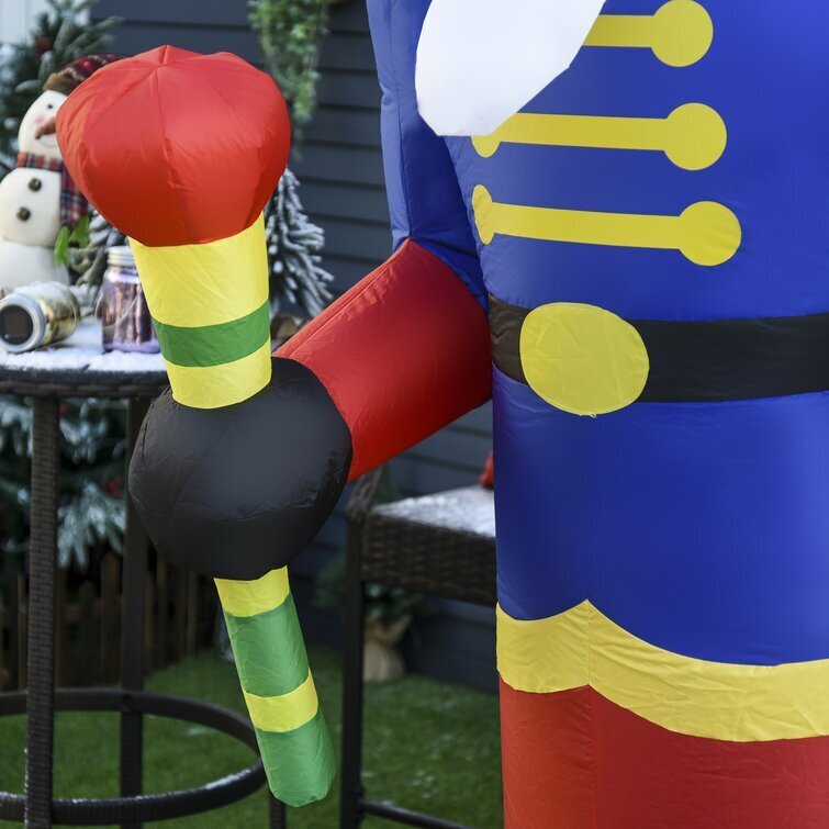 Walnut Soldier with Scepter Christmas Inflatable