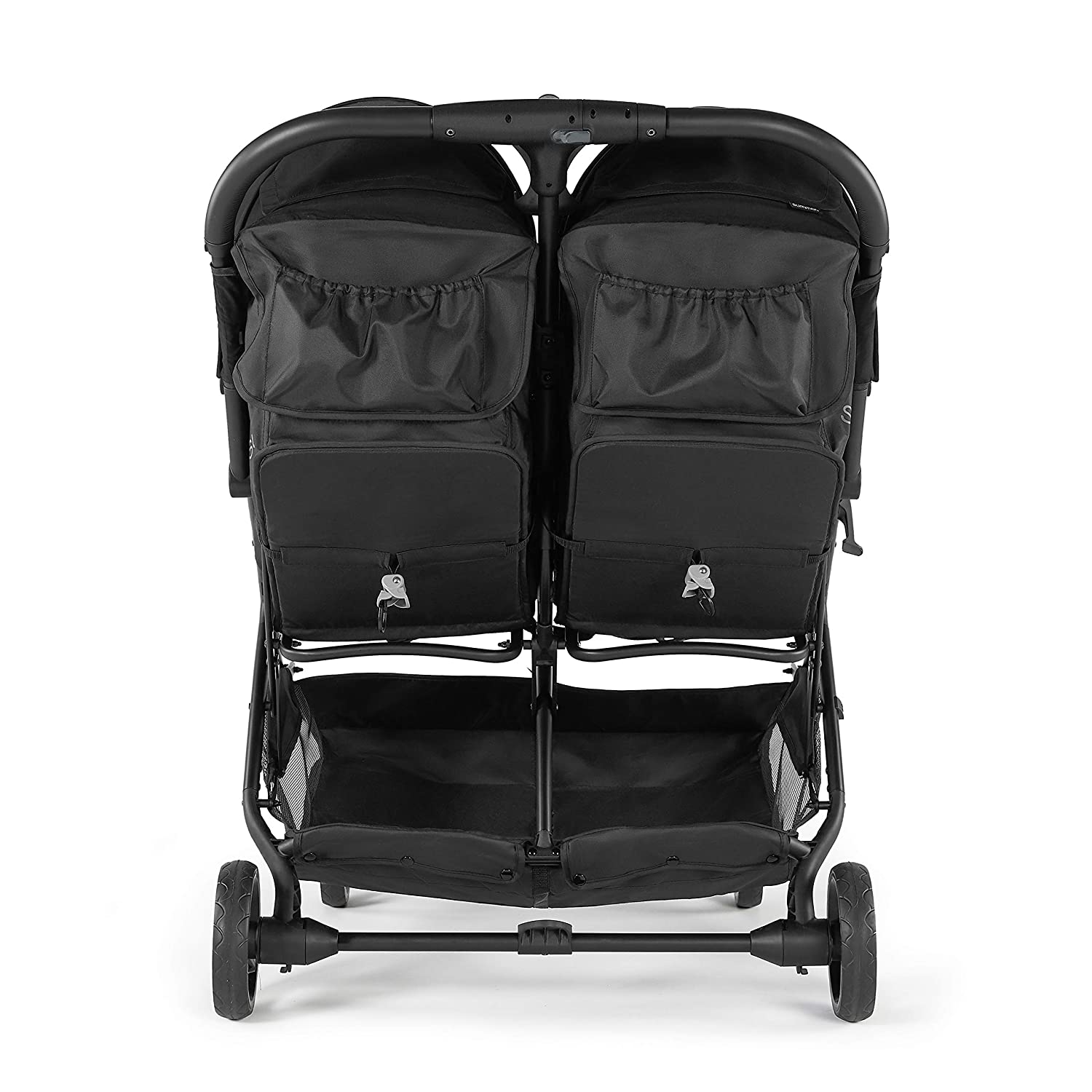 3Dpac CS+ Double Stroller, Black ?C Car Seat Compatible Baby Stroller ?C Lightweight Stroller with Convenient One-Hand Fold
