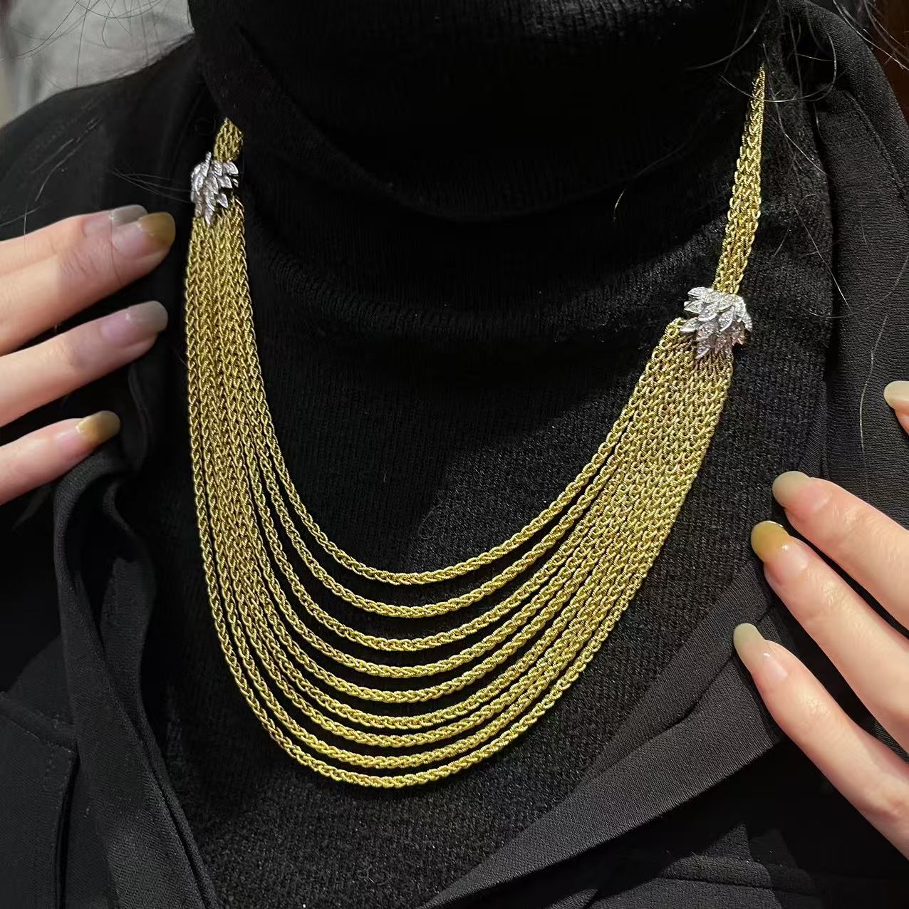 中古帷幔風格項鍊