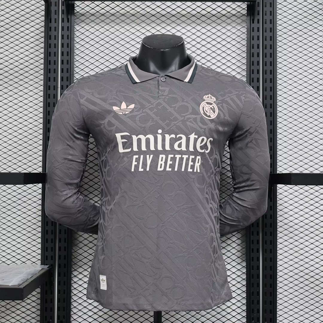2024/2025 Real Madrid Long Sleeve Third Away Football Shirt For Player Version