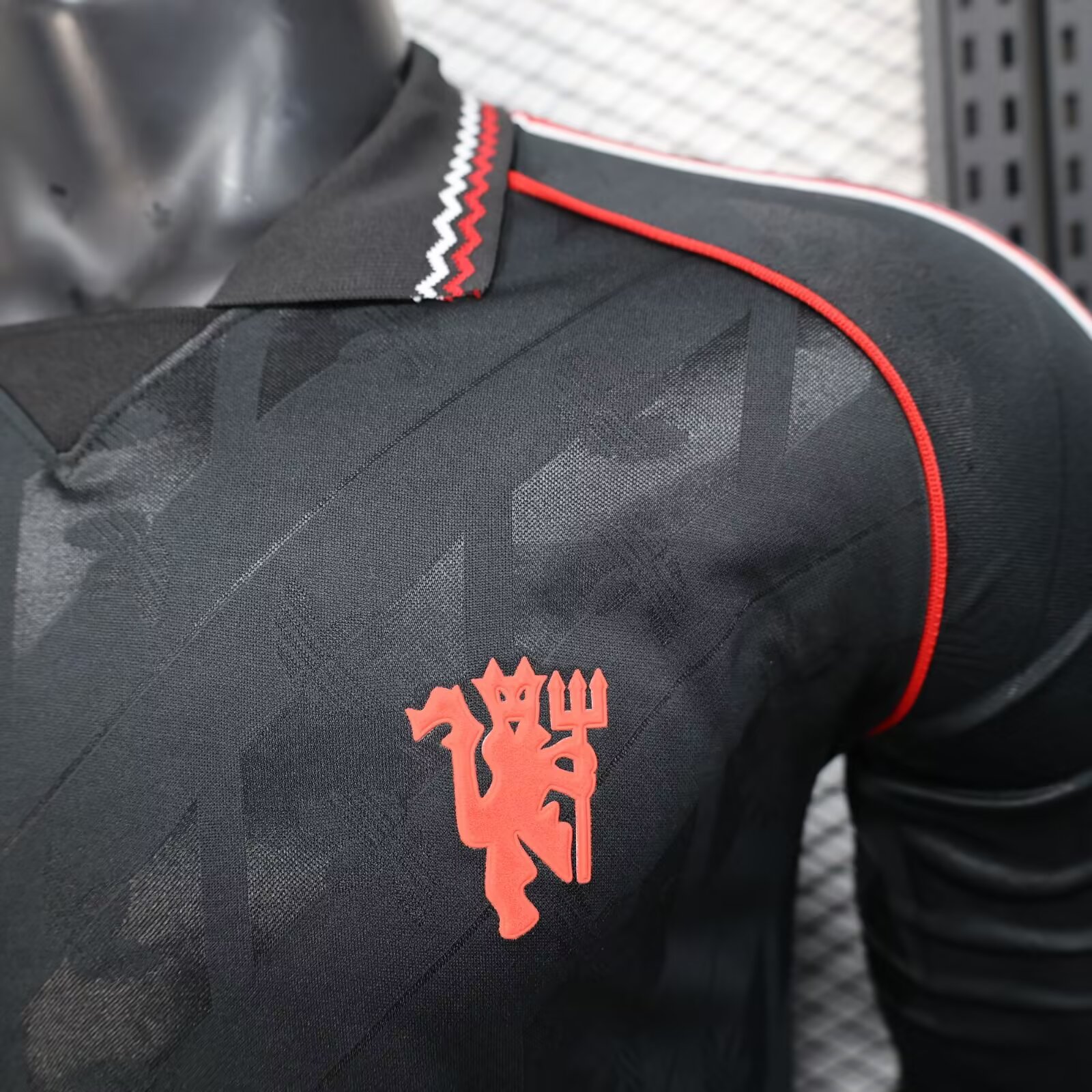 2024/2025 Retro Manchester United black Long Sleeves version soccer jersey