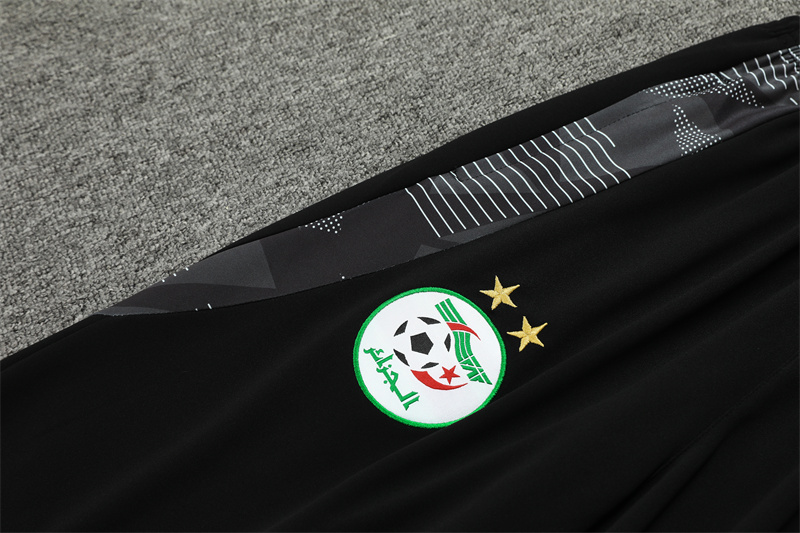 2024/2025 Algeria Black Half-Pull Training Suit Player Edition Jersey