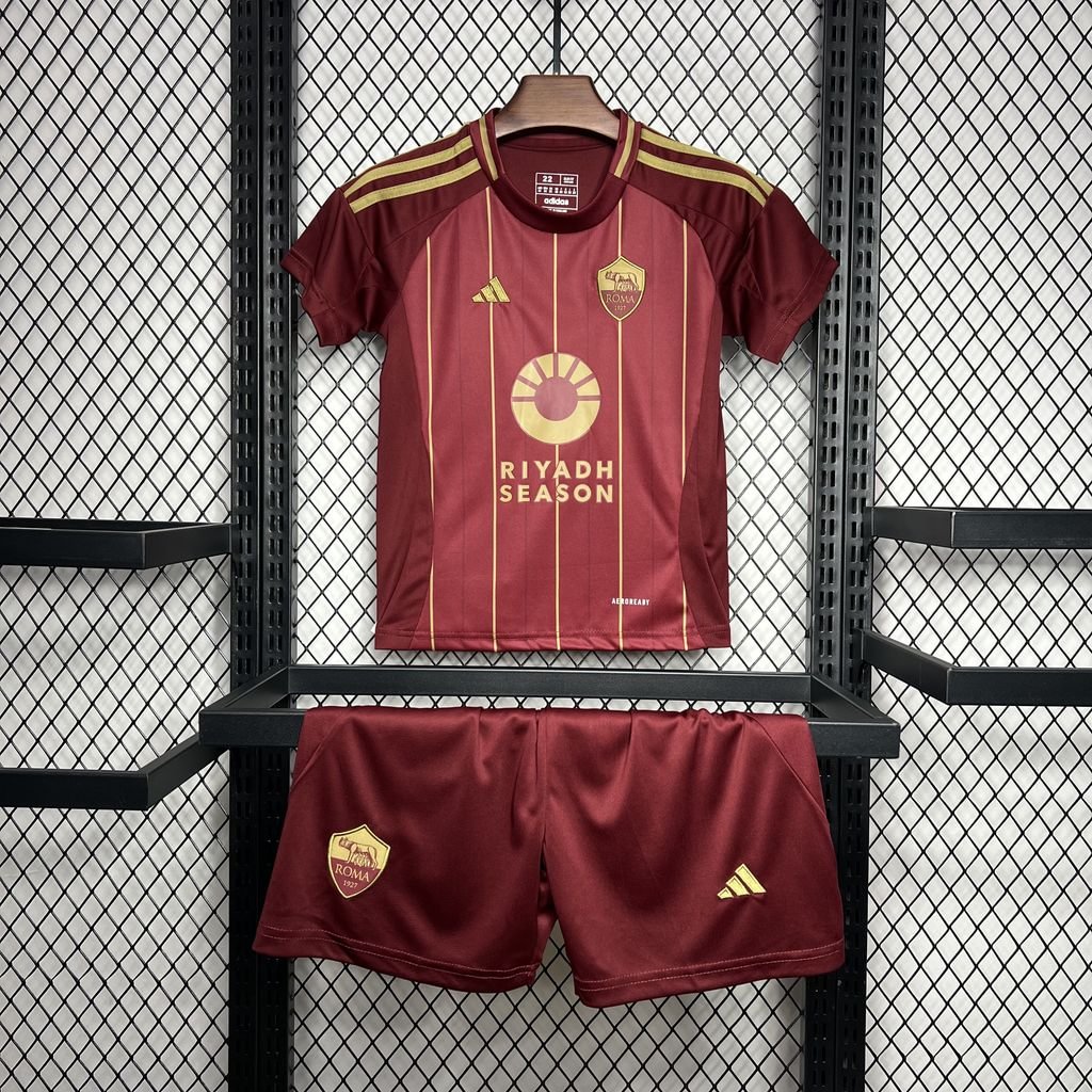 2024/2025 AS Roma Home Football Shirt Kids