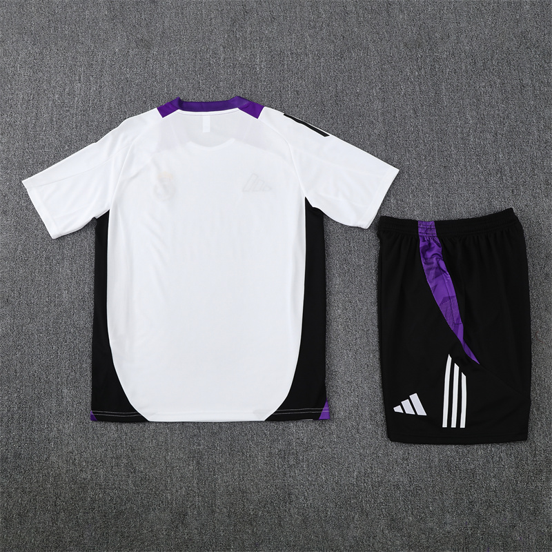 2024/2025 Real Madrid WhiteTraining Wear Suit Shirt