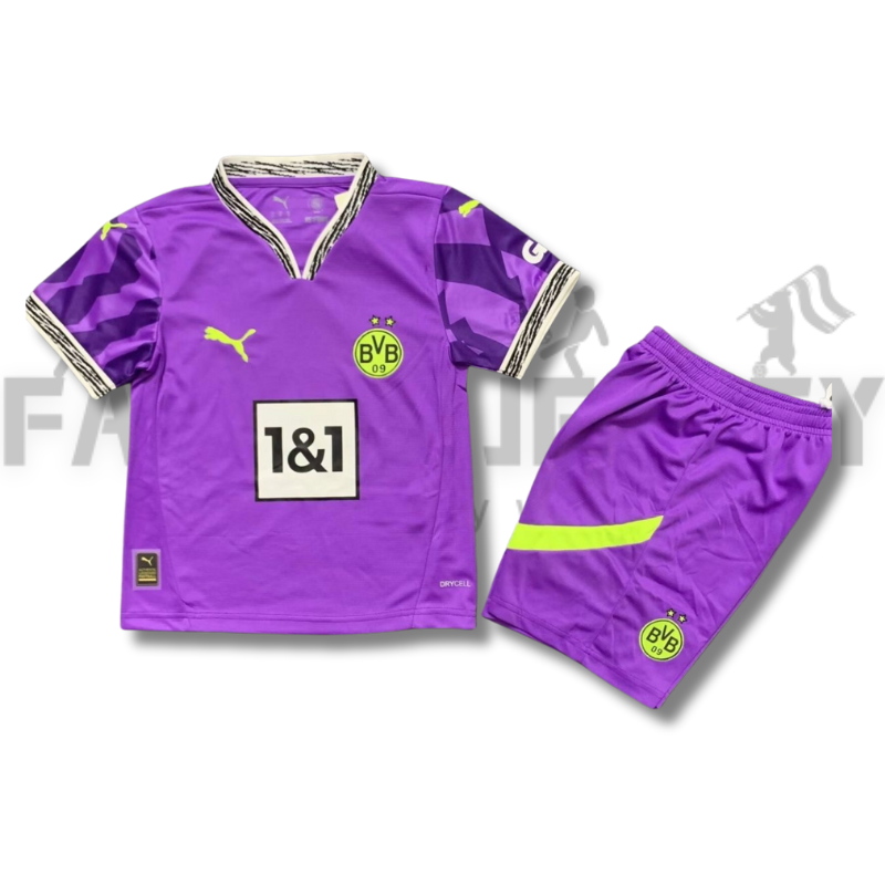 25/26 Dortmund Purple Goalkeeper Jersey(For Kids)