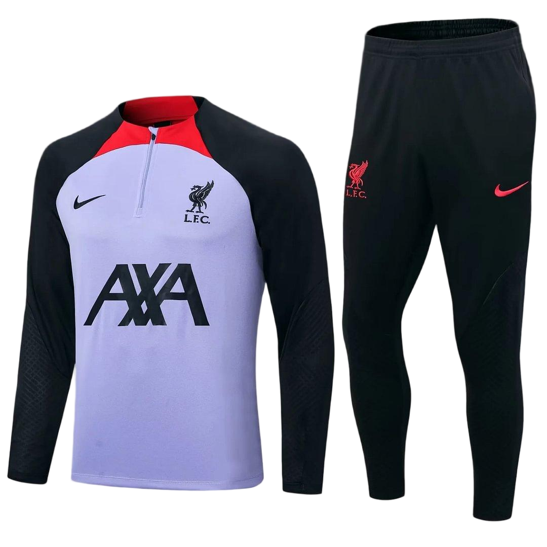 2022/2023 Liverpool Half-Pull Training Suit Purple Football Shir