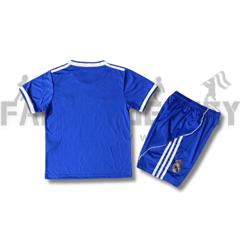 2025/2026 Real Madrid Bright Blue 2th Away Football Shirt (For Kids)