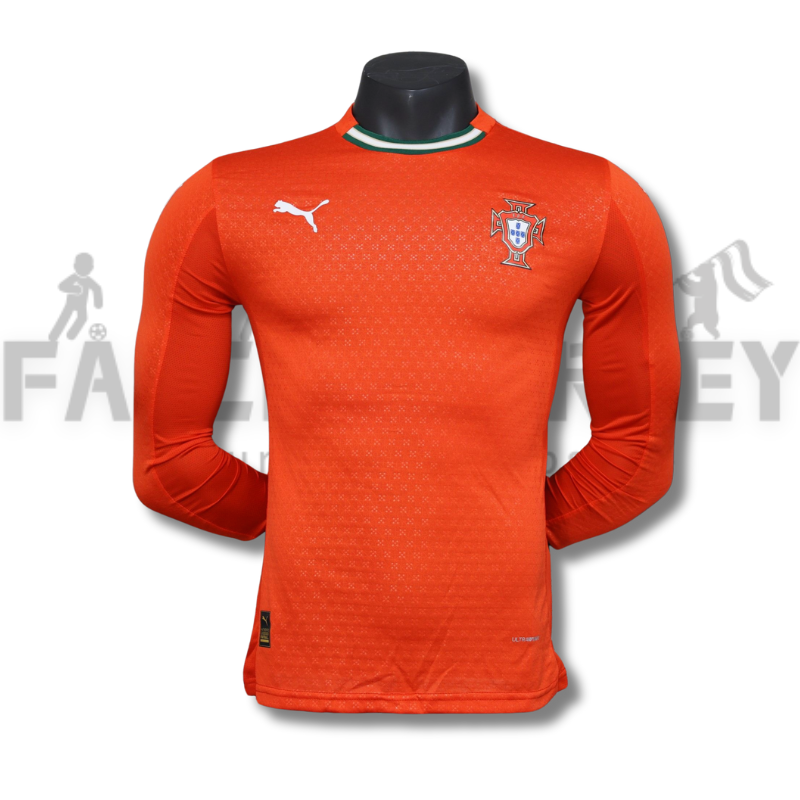 2025/2026 Portugal Home Long Sleeves Football Jersey(Player Edition)