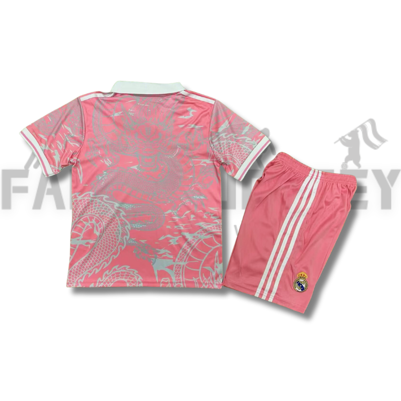 2025/2026 Real Madrid Pink Dragon Special Jersey(For Kids)