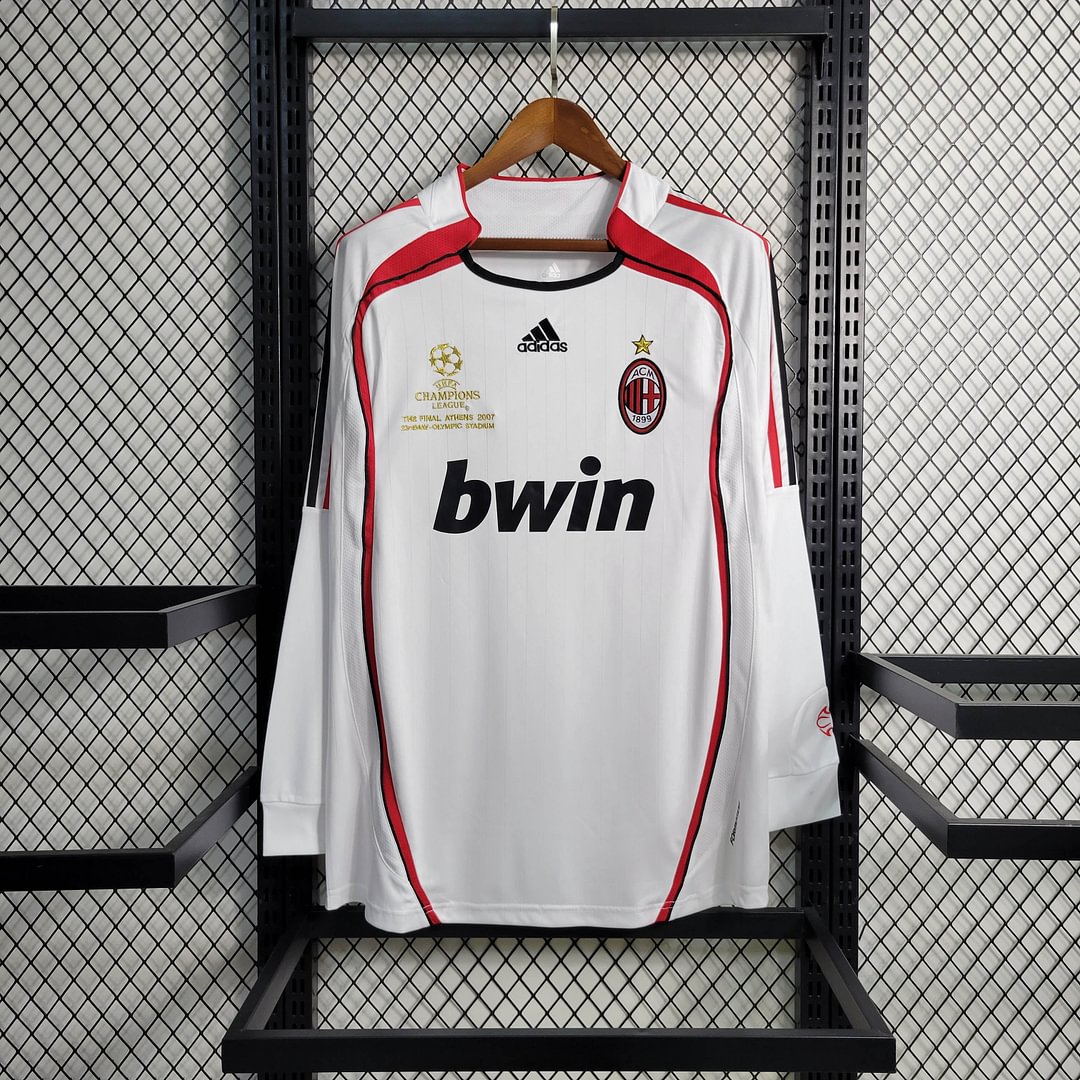 2006/2007 AC Milan Away Retro Long Sleeve Football Shirt