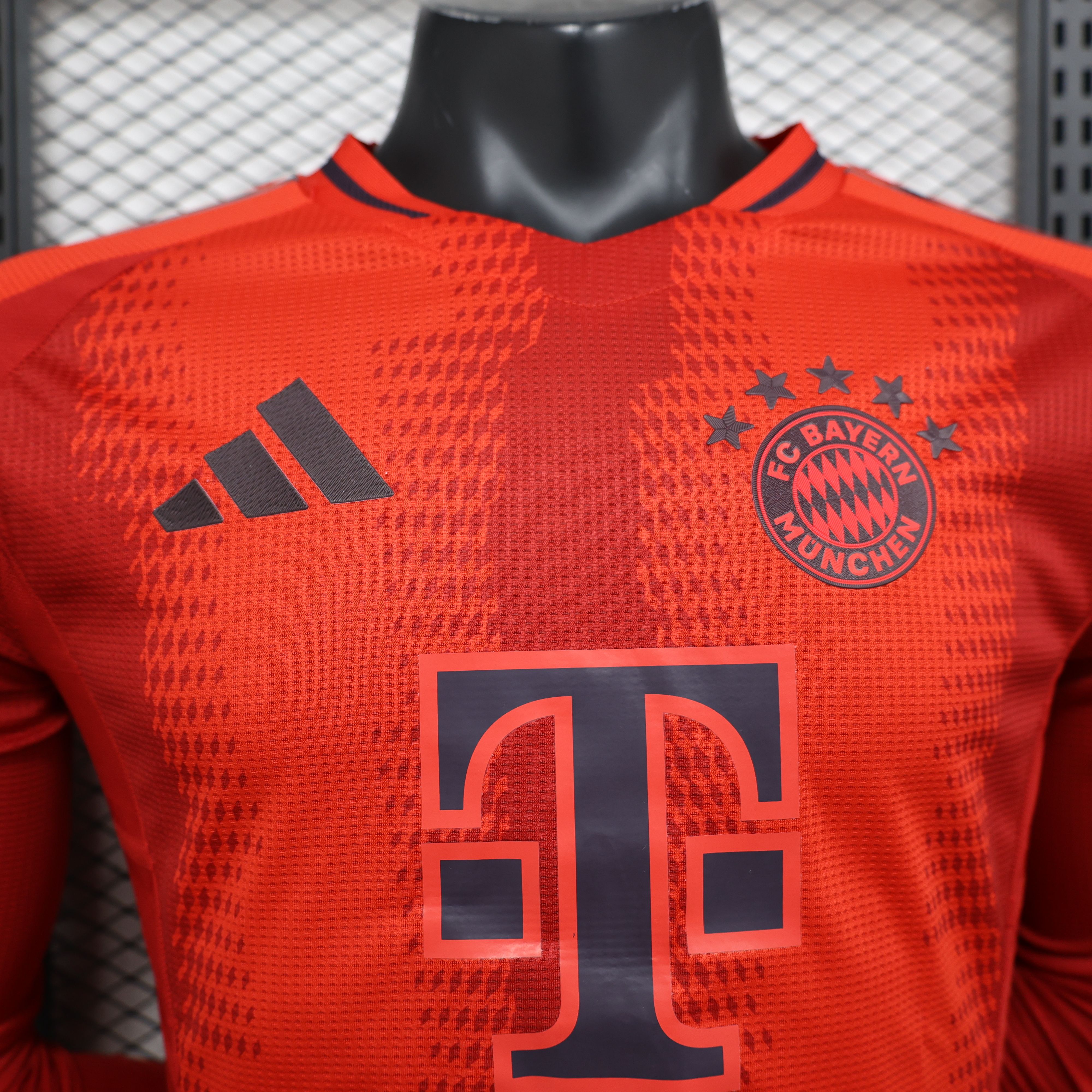 2024/2025 FC Bayern Home Long Sleeve Football Jersey For Player Version