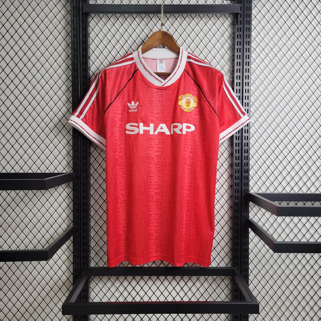 1990/1992 Manchester United Retro Home Football Shirt
