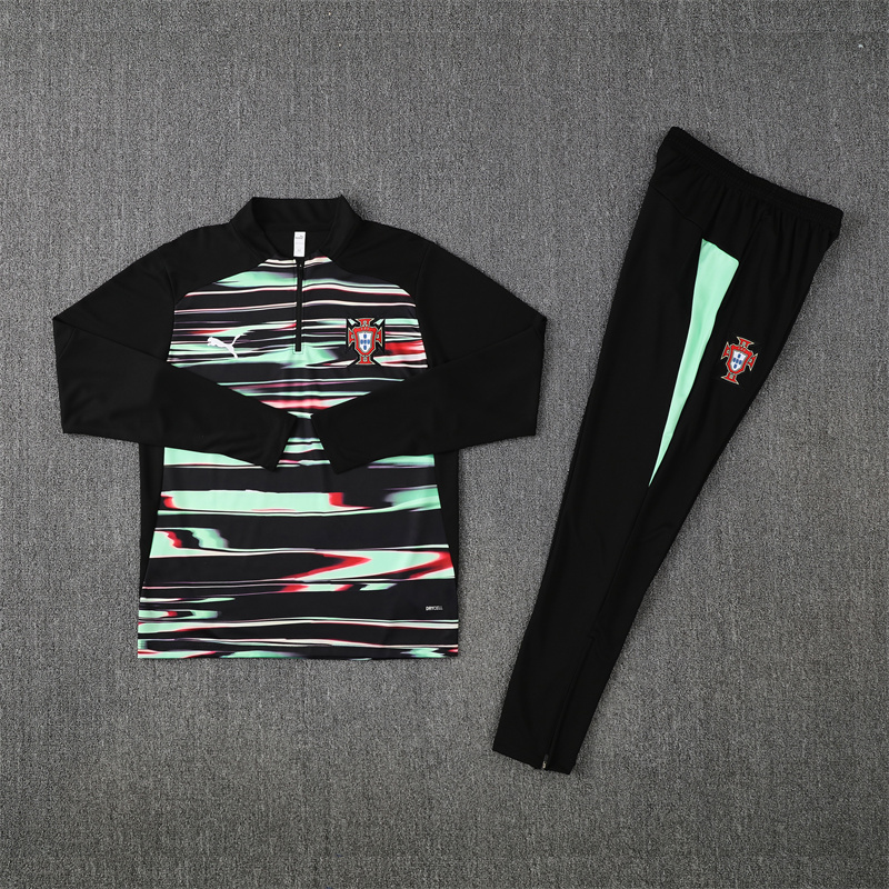 2025/2026 Portugal Half-Pull Camouflage style Training Suit Football Shirt