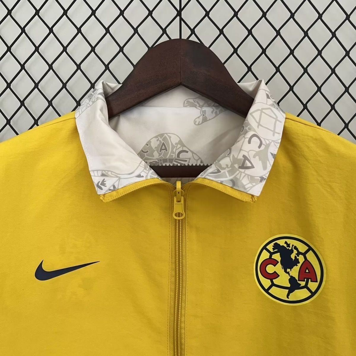 2024/2025 Club América(Yellow and White)Double-sided Windbreaker Football Jersey