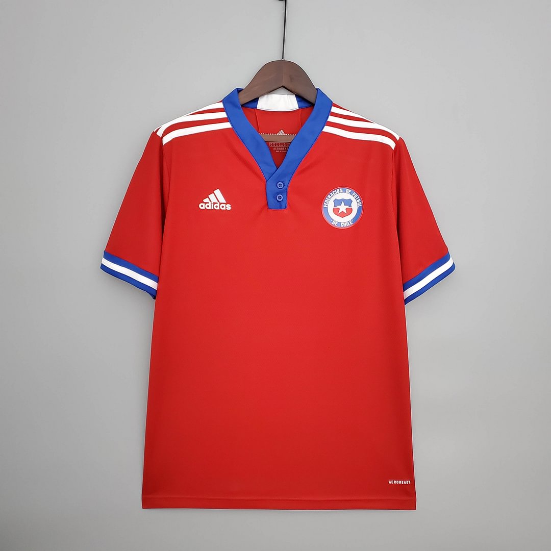 2021 Chile Retro Home Football Shirt ( Fans Edition )