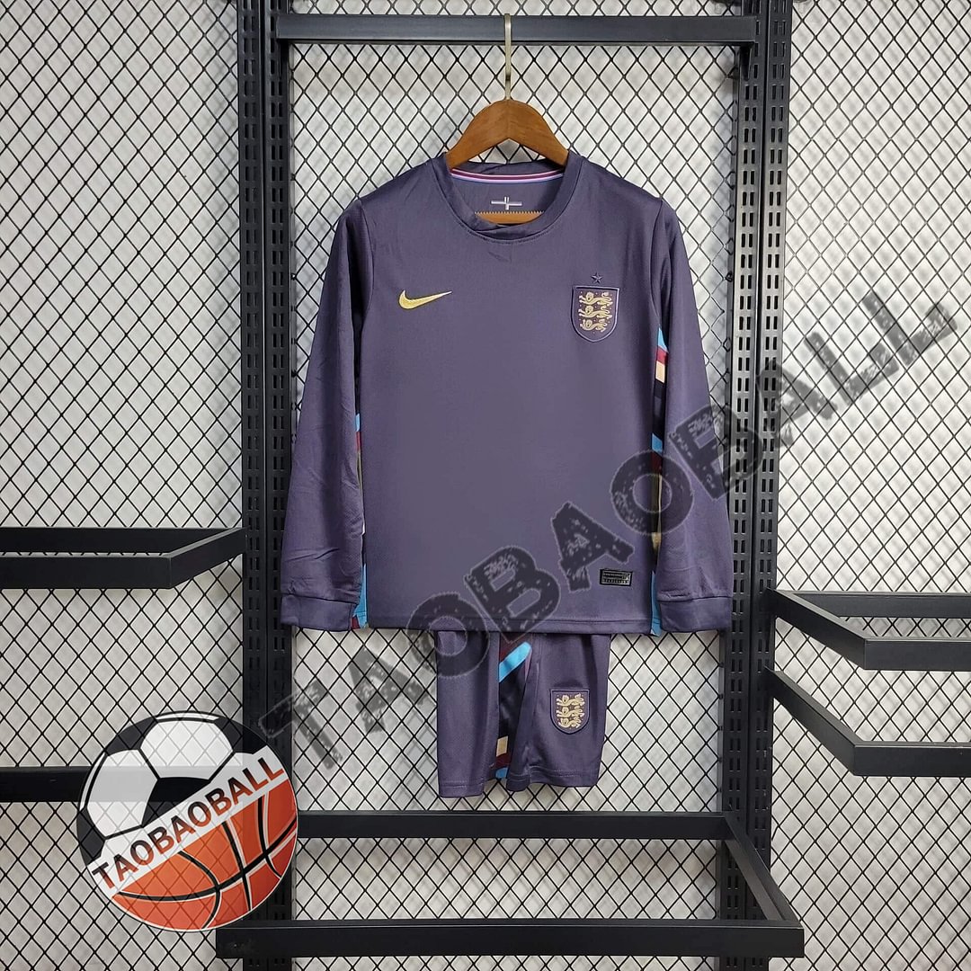 2024/2025 England Long Sleeve Away Football Shirt Kids