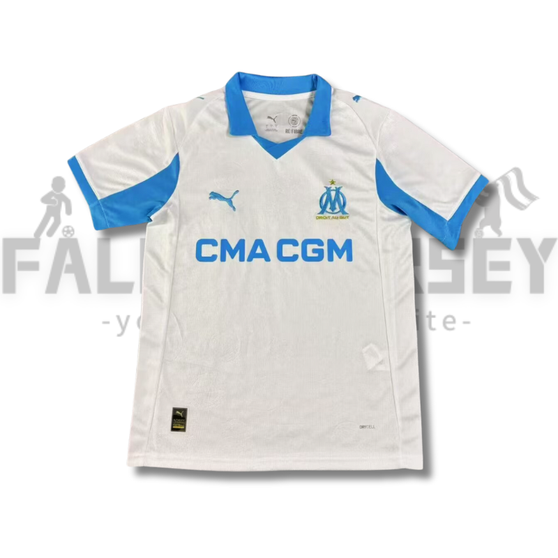 2025/2026 Olympique Marseille Home Football Shirt(Fans Version)