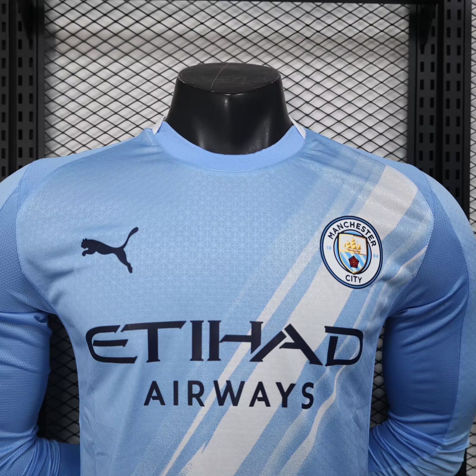 2025/2026 Manchester City Home Long Sleeves Football Jersey(Player Version)