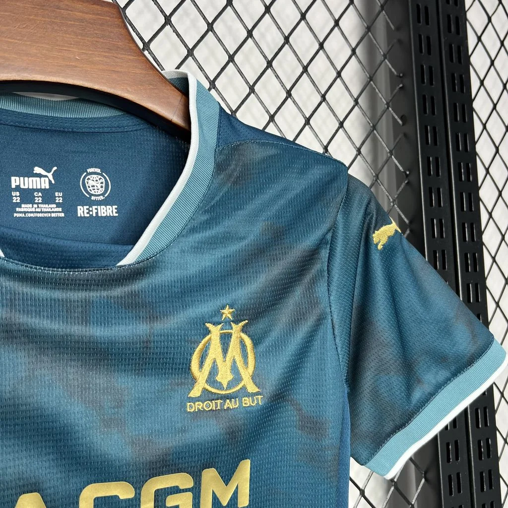 2024/2025 Olympique Marseille Away Football Shirt Kids