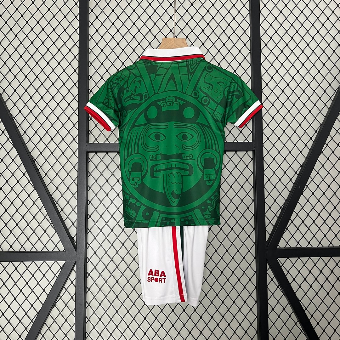 1998 Mexico Retro Home Football Shirt Kids