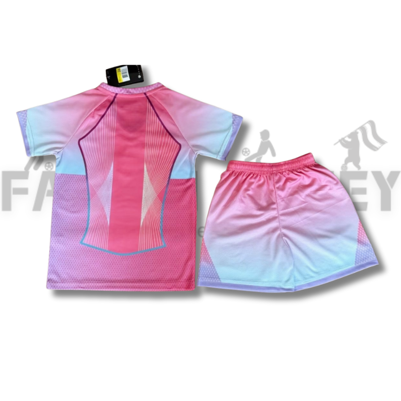 25/26 Barcelona Pink Special Edition Football Jersey(For Kids)