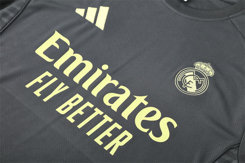 2025/2026 Real Madrid Grey Training Wear Suit Shirt