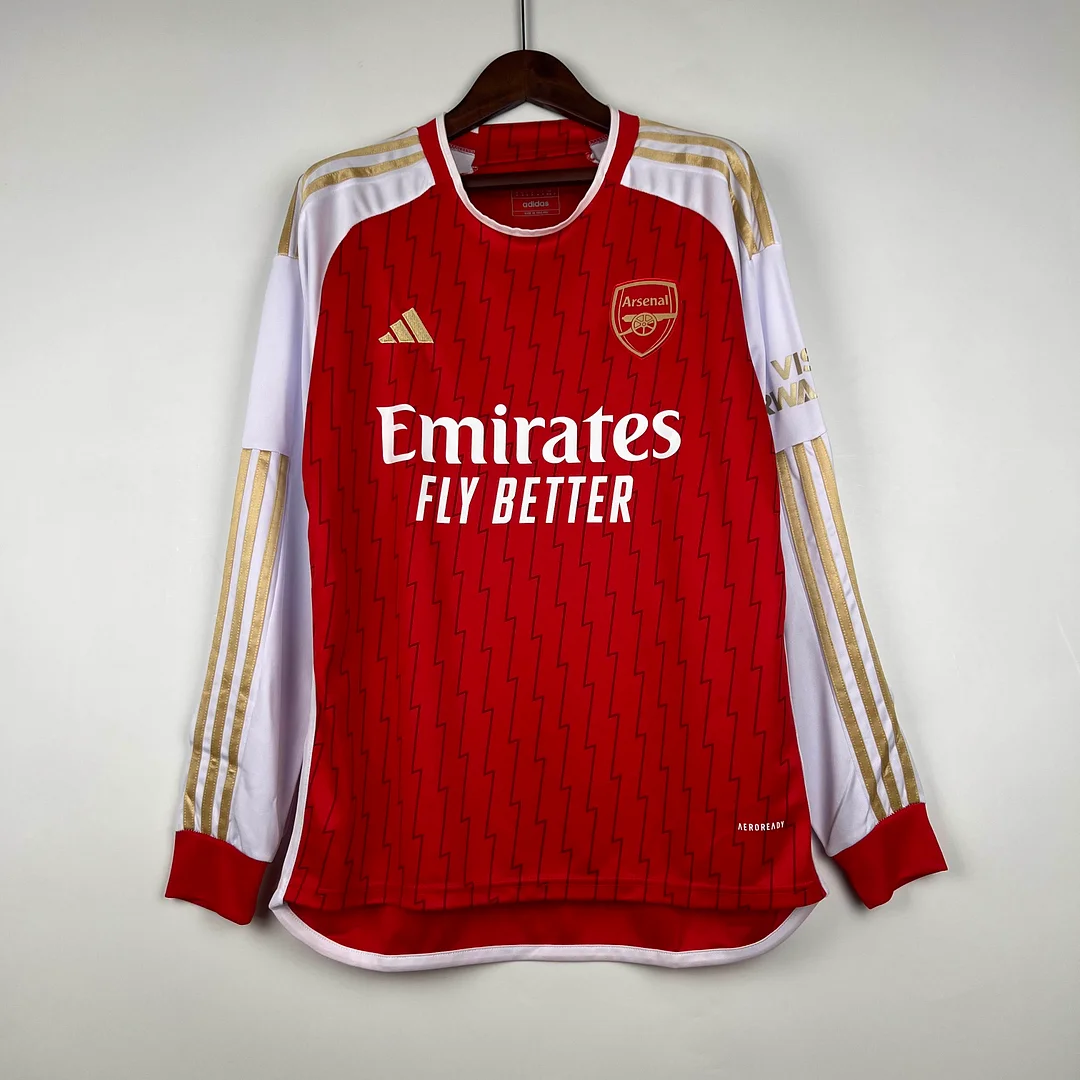 2023/2024 Long-Sleeve Arsenal Home Football Jersey