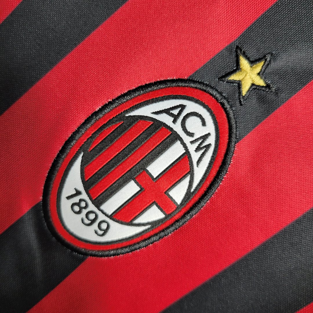 2016/2017 AC Milan Retro Home Football Shirt For Player Version