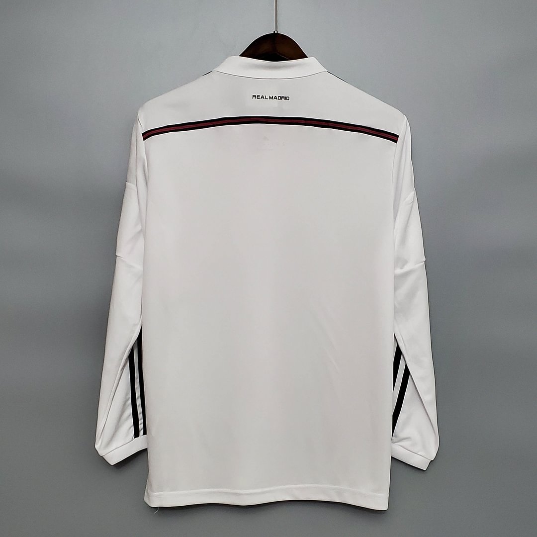 2014/2015 Real Madrid Retro Long Sleeve Home Football Shirt