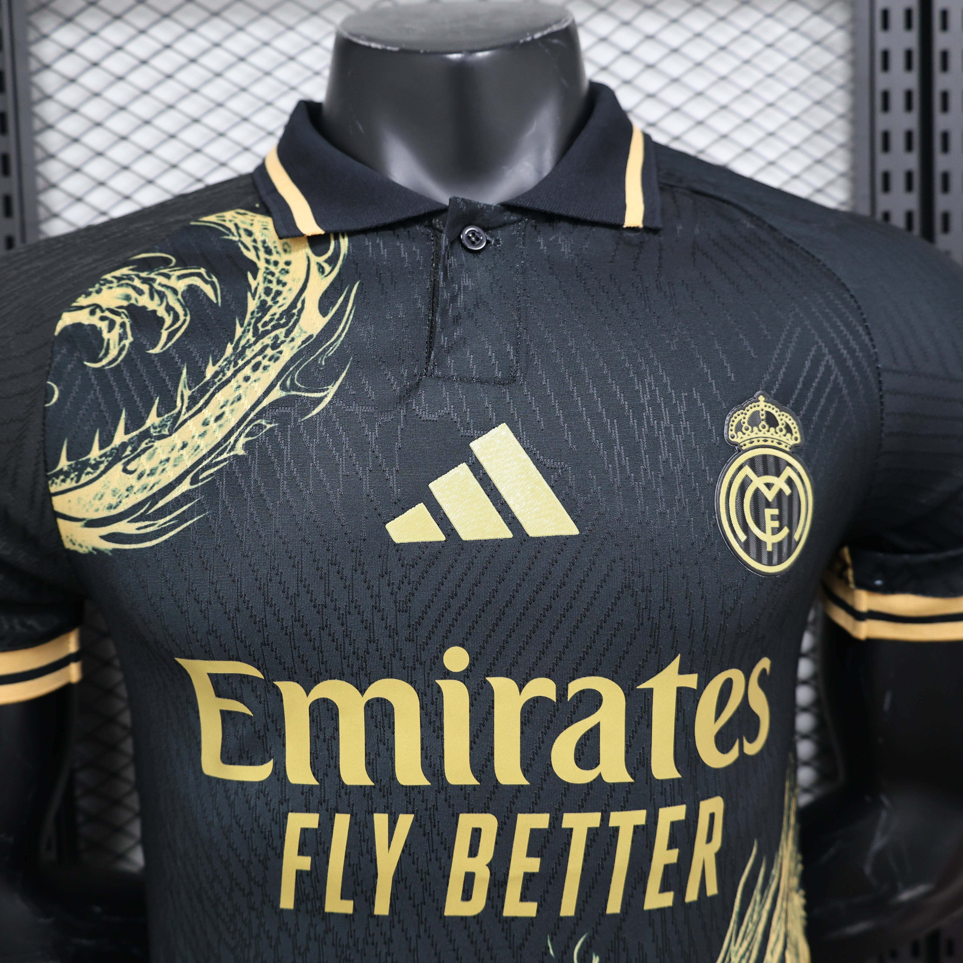 2024/2025 Real Madrid Gold Dragon Special Edition Football Jersey For Player Version