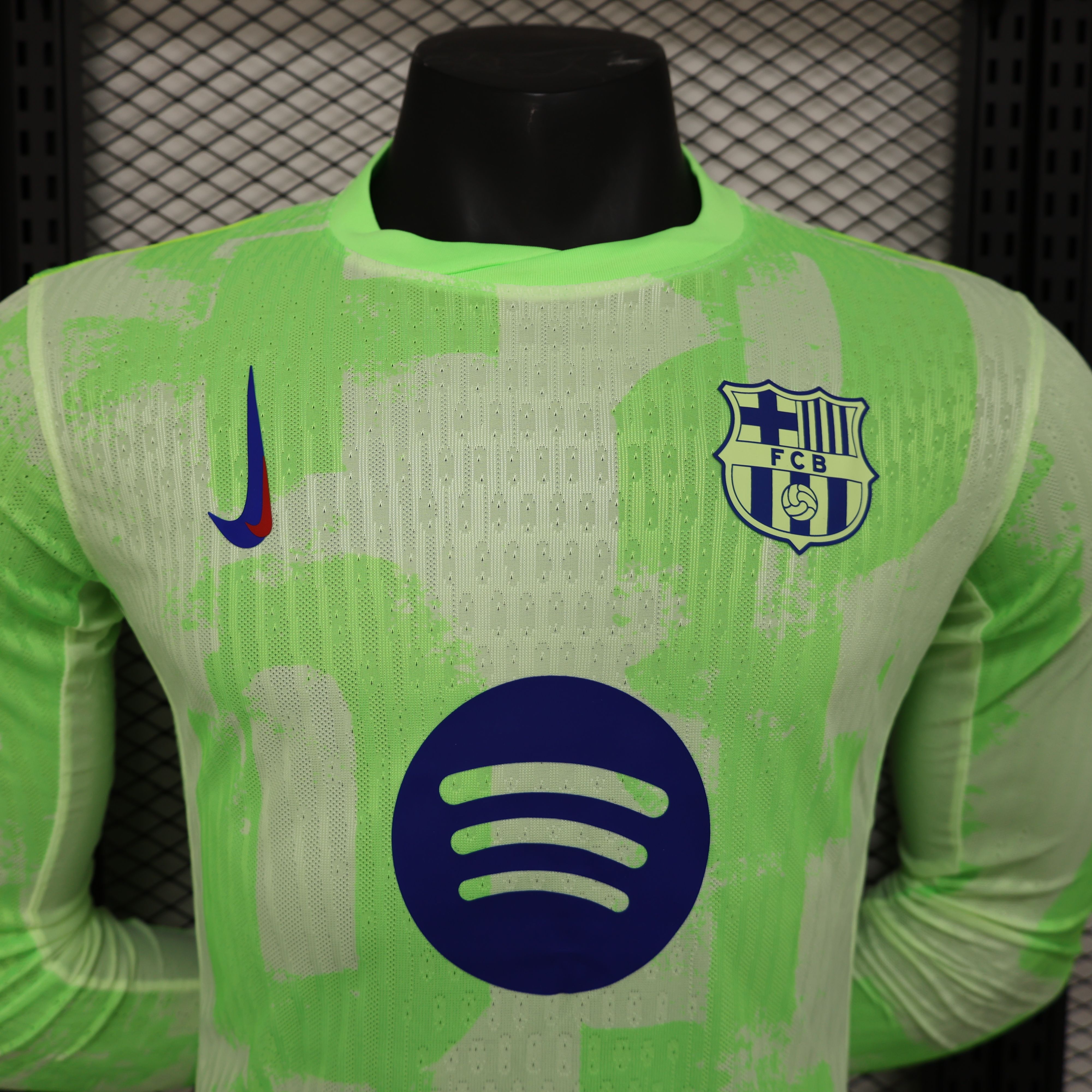2024/2025 Barcelona Green Long Sleeve Jersey( Player Edition )