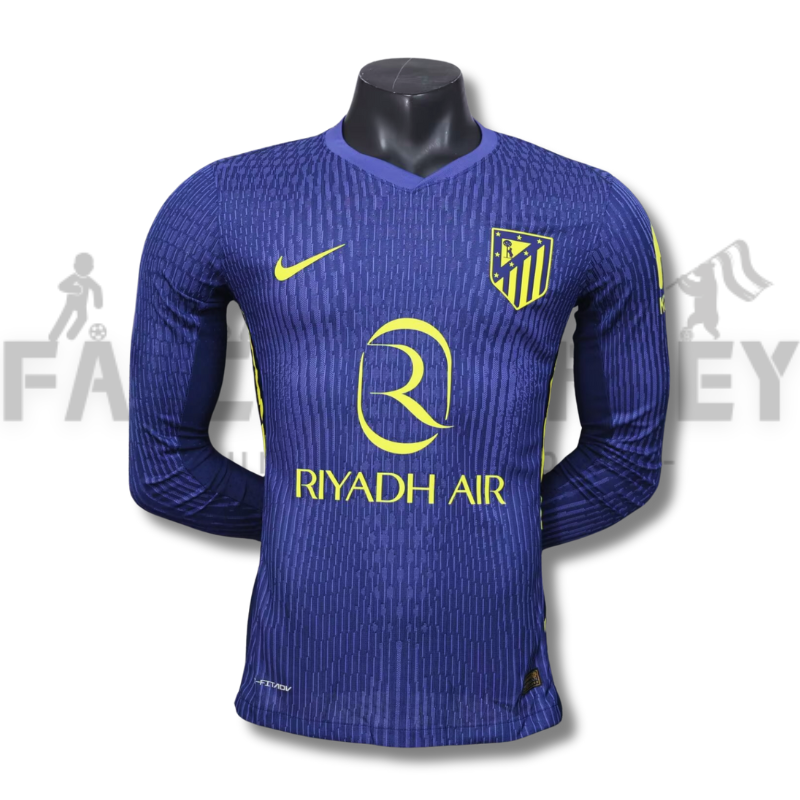 2025/2026 Atletico Madrid Away Long sleeves Football Shirt (Player Version)