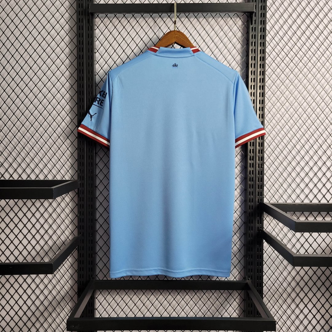 2022/2023 Manchester City Home Football Shirt For Fans Version