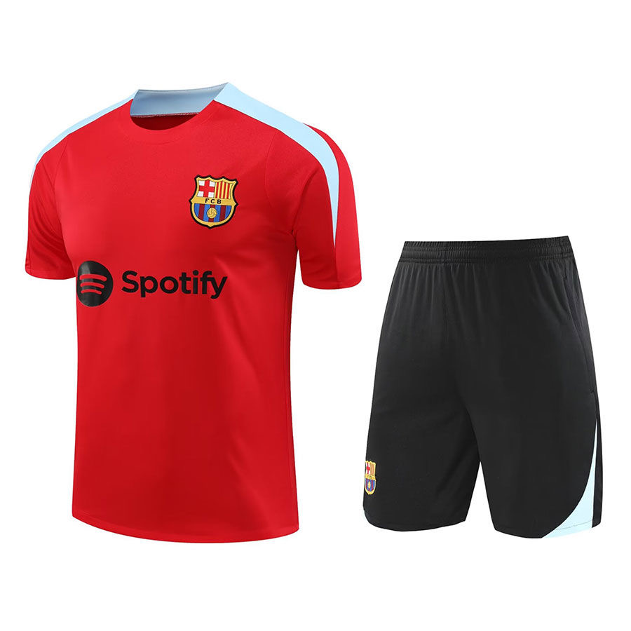 2024/2025 Barcelona Training Wear Red Suit Shirt