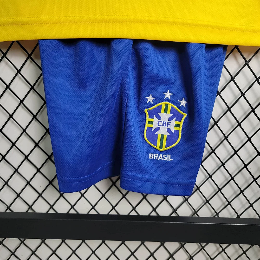 1994 Brazil Retro Home Football Shirt (For Kids )