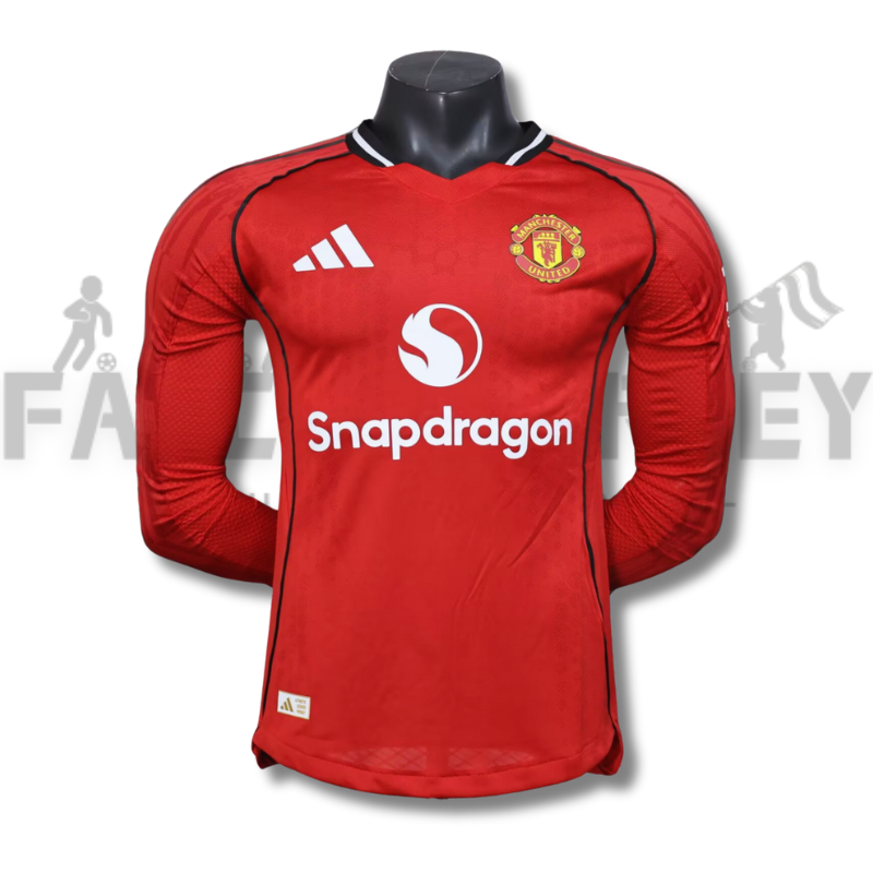 2025/2026 Manchester United Red Home Football Jersey(Player Edition)
