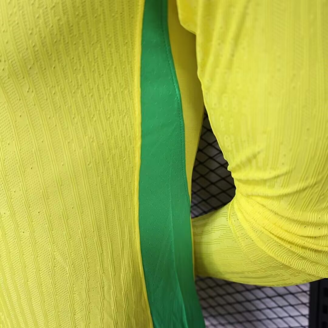 2025/2026 Brazil Long sleeves Home Football Shirt For Player Version