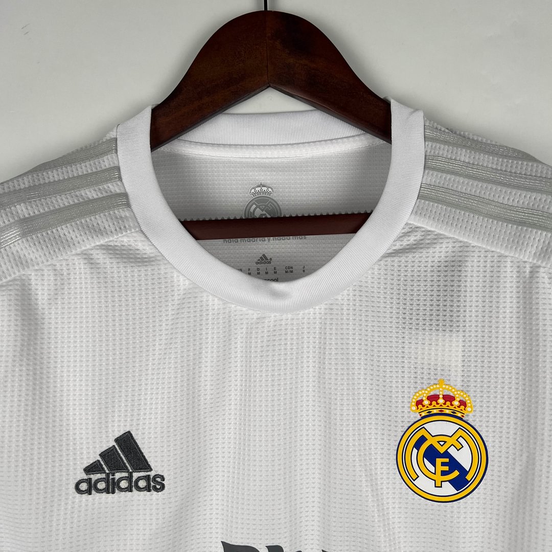 2015/2016 Real Madrid Retro Long Sleeve Home Football Shirt