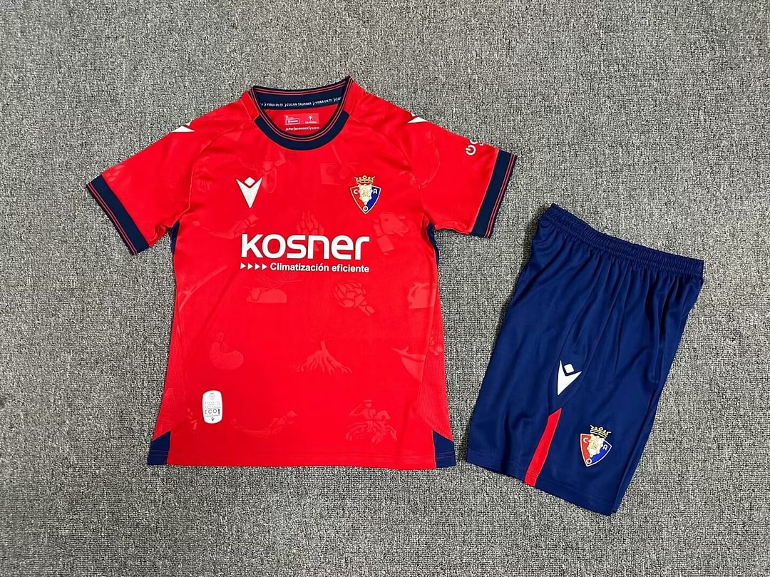 2024/2025 Osasuna Home Football Shirt Kids Size