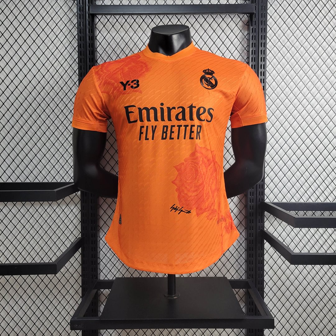 2024/2025 Real Madrid Y-3 Orange Special Edition Football Shirt For Player Version