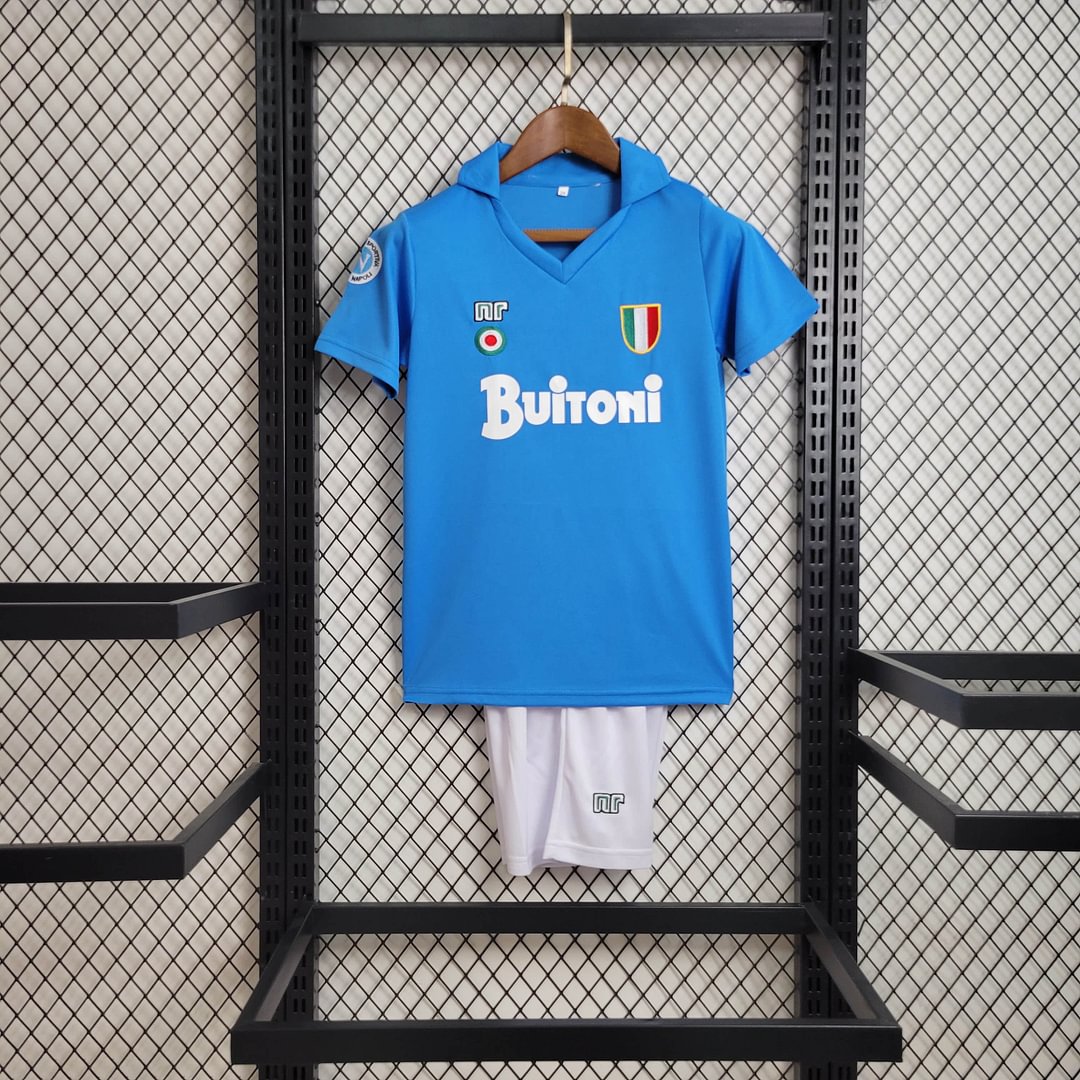 1987/1988 Retro Napoli Home Football Shirt Kids