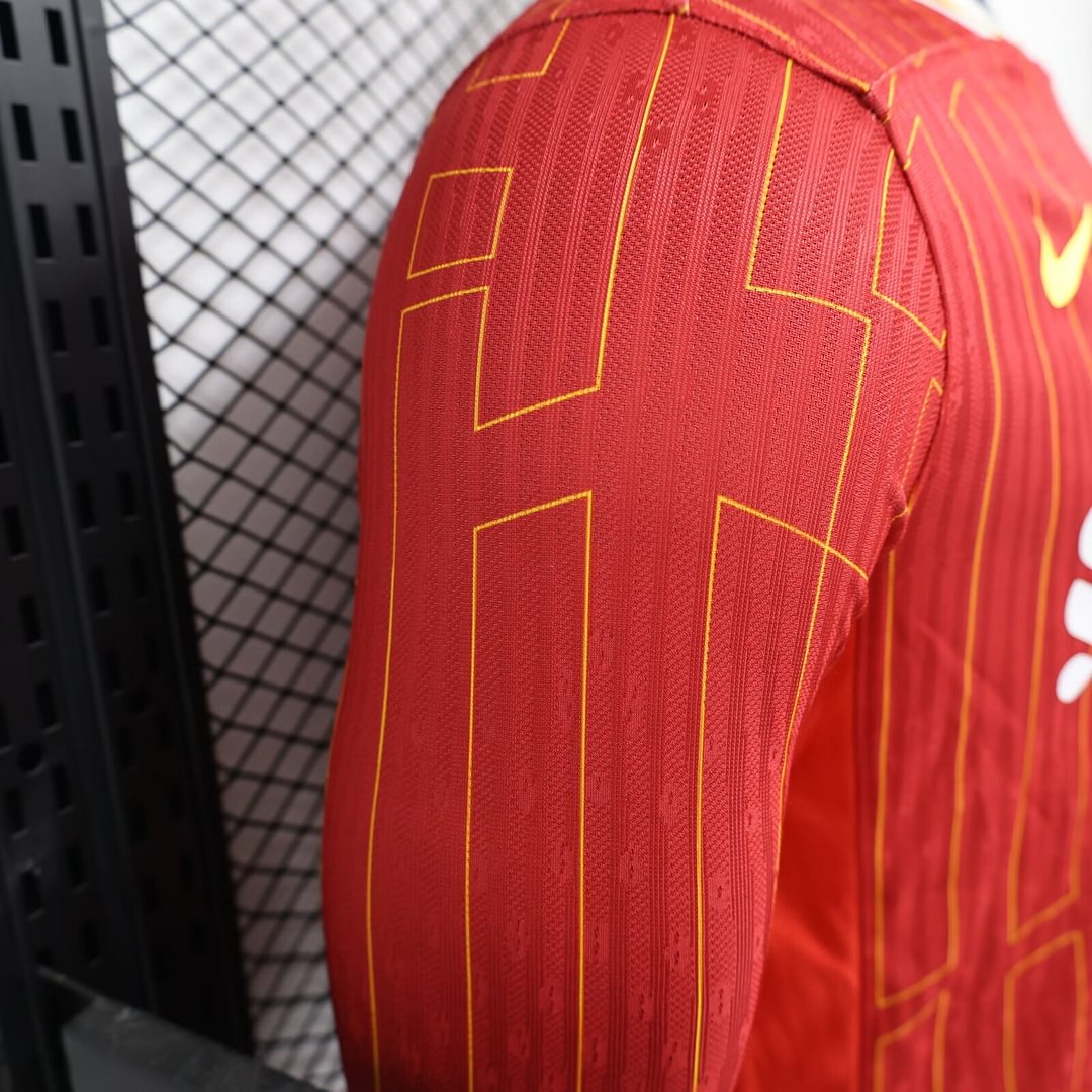2024/2025 Liverpool Home Long Sleeve Football Shirt(Player Version)