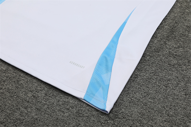 2024/2025 Argentina White Half-Pull Training Suit Player Edition