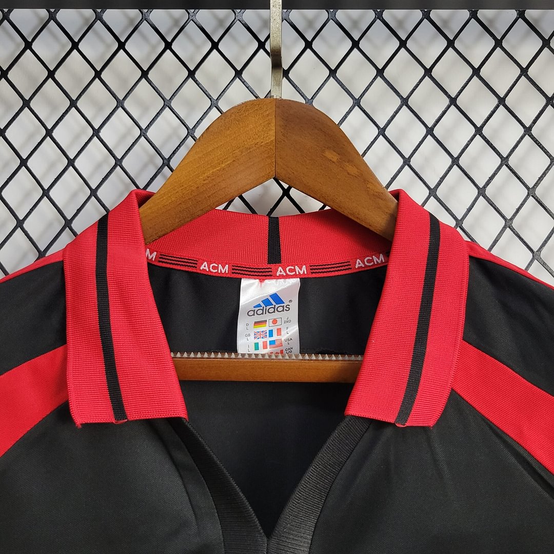 2000/2001 AC Milan Retro Black Third Away Football Shirt