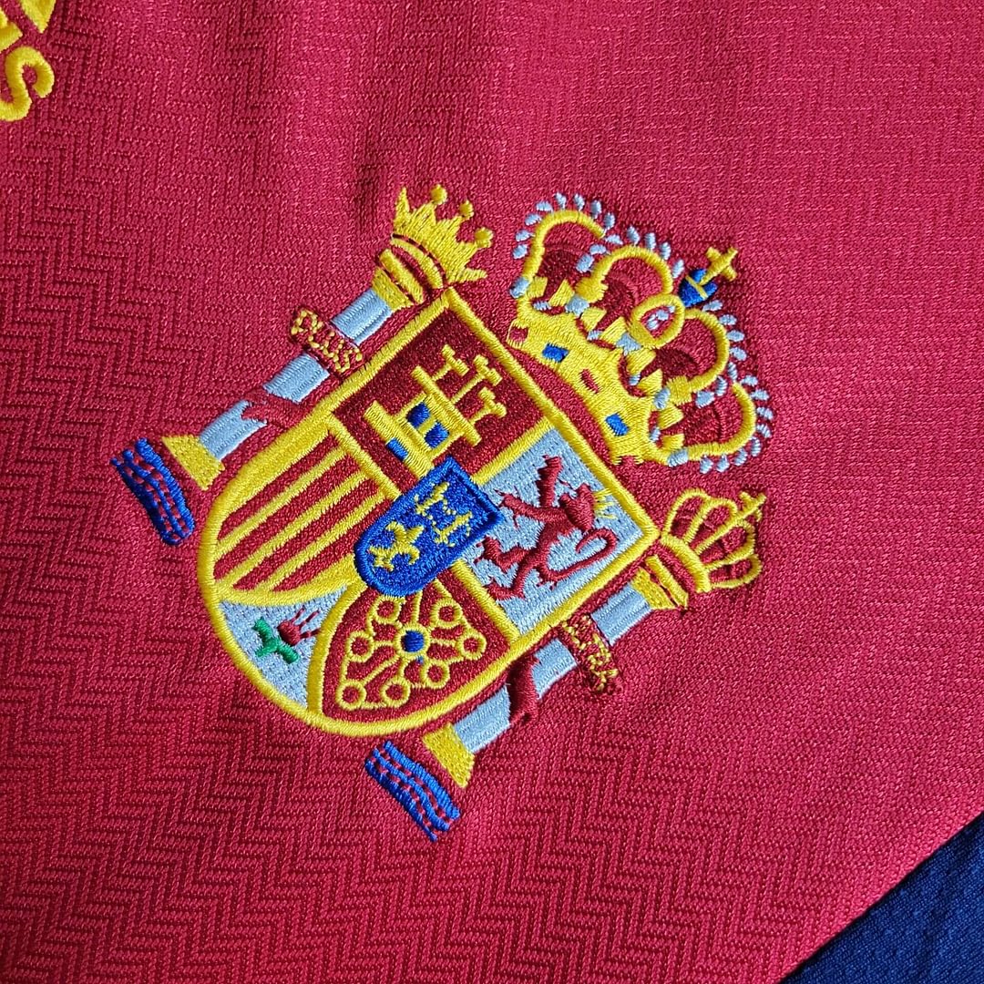 1998 Spain Retro Home Football Shirt